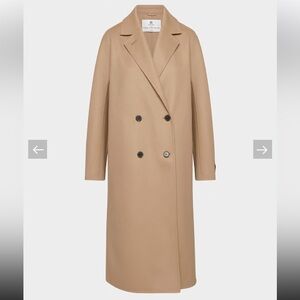 Aritzia Babaton The Slouch Double-faced Coat Bronze Camel